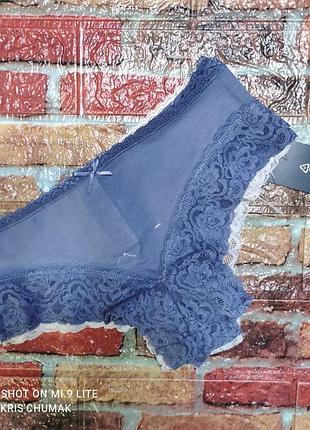 Арт.0360 трусики жіночі esmara бразиліана бавовняні з мереживом набір 5 шт розмір євро хs 32/34