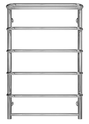 Сушарка для рушників delffi стандарт з полицею п6 50*80 хром (нижнє під'єднання), неіржавка сталь, україна