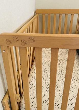 Дитяче ліжко люлька кроватка veres верес світла бежева