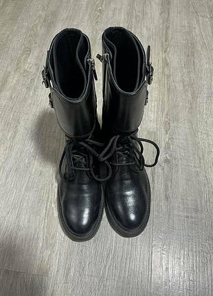 Демисезонные высокие сапоги
