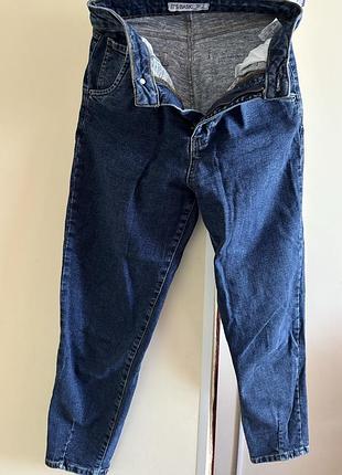 Теплые джинсы на флисе / утепленные / с высокой посадкой