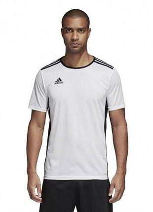 Мужская белая футболка adidas entrada