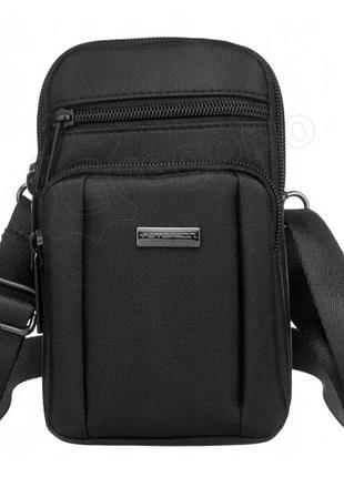 Чоловіча сумка через плече  бренд peterson чорного кольору ptn 73208