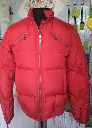 Versace jeans couture брендовая  теплая куртка натуральный пух