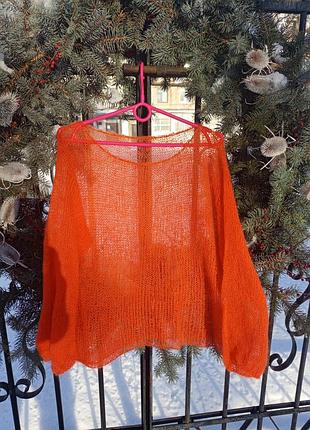 Джемпер -паутинка из кидмохера