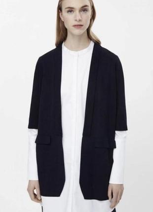 Кардиган накидка темно синя cos s