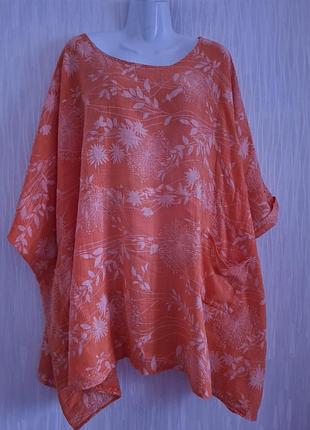 Блузка коттонова батал італія