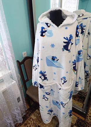 Плаття халат для дому батал дуже тепле 🥰🥰🥰