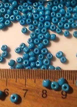 Бирюза   бусины бисер д=2-3 мм бирюза, for hand made, рукоделия, поделок