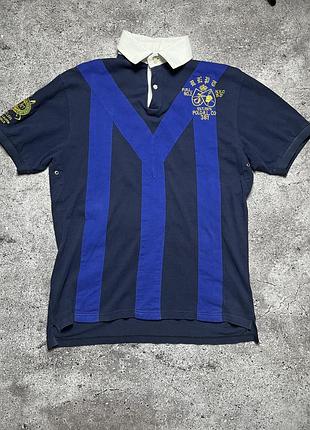 Вінтажна поло футболка polo ralph lauren prl
