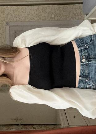 Топ жіночий zara з пишними рукавами