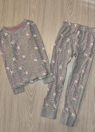 Хлопковая пижама tu на 6-7 лет