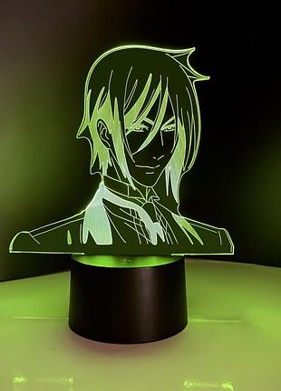 3d нічник "себастьян міхаеліс 2" (волічне зображення) + пульт дк + мережевий адаптер +батарейки (3 ааа) 3dtoyslamp