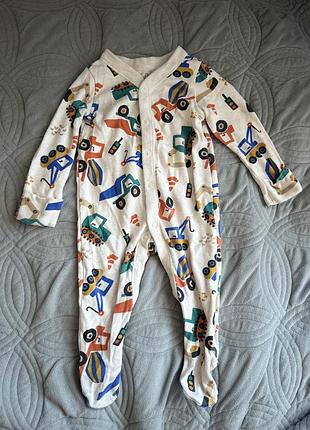 Бавовняний чоловічок сліп 3-6 міс, до 68 см