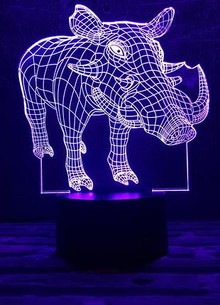 Сменная пластина для 3d ламп "пумба" 3dtoyslamp