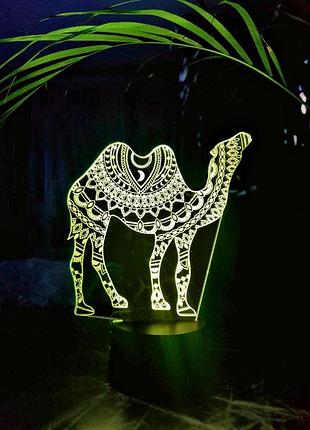 Сменная пластина для 3d светильников "верблюд" 3dtoyslamp