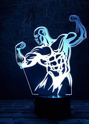Змінна пластина для 3d-світильників "культурист" 3dtoyslamp