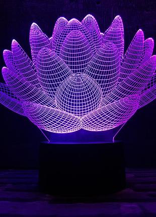 Змінна пластина для 3d-світильників "лотос" 3dtoyslamp