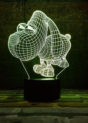 Змінна пластина для 3d світильників "песик" 3dtoyslamp