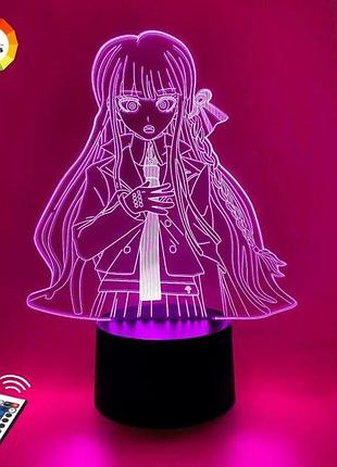 3d нічник "кококірірі" (волічне зображення) + пульт дк + мережевий адаптер +батарейки (3ааа) 3dtoyslamp