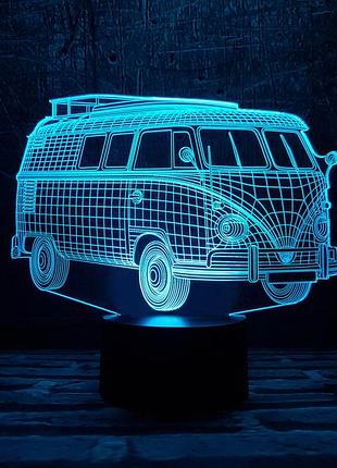 Сменная пластина для 3d светильников "автомобиль 8" 3dtoyslamp