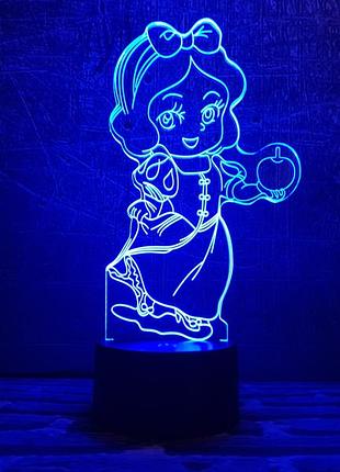 Сменная пластина для 3d ночника "белоснежка 2" 3dtoyslamp