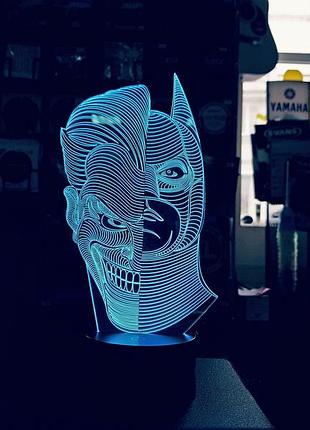 Сменная пластина для 3d светильников "джокер/бетмен" 3dtoyslamp