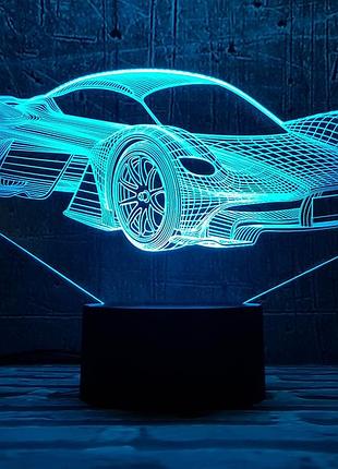 Сменная пластина для 3d светильников "автомобиль 34" 3dtoyslamp