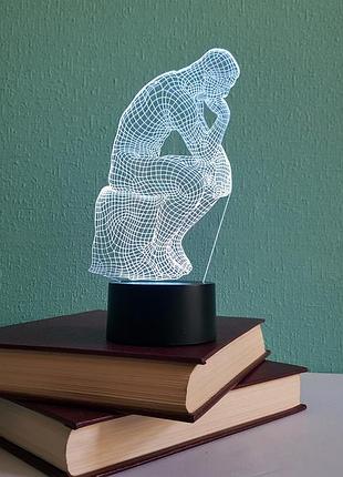 Сменная пластина для 3d светильников "мыслитель" 3dtoyslamp