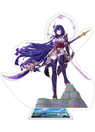 Акрилова фігурка genshin impact "сегун райден" 15 см 3dtoyslamp