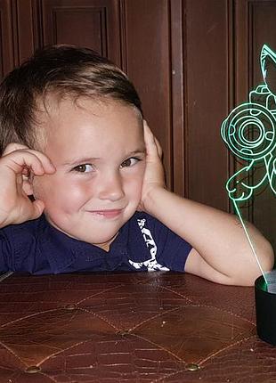 Змінна пластина для 3d-світильників "щенячий патруль" 3dtoyslamp