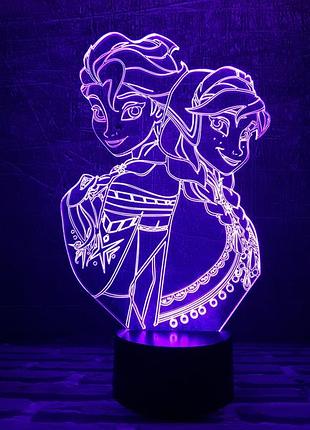 Змінна пластина для 3d-світильників "холодне серце" 3dtoyslamp