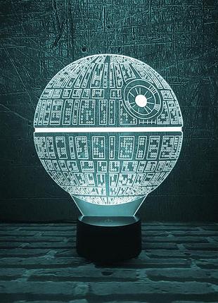 Змінна пластина для 3d-нічника "зірка смерті" 3dtoyslamp