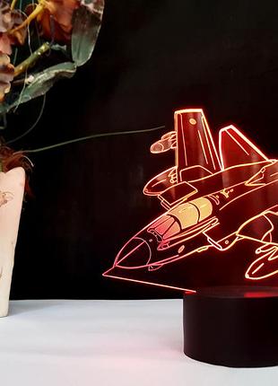 Змінна пластина для 3d світильників "літак 5" 3dtoyslamp