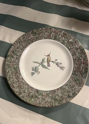 Wedgwood humming birds  чудова тарілка для сніданку/обіду з кістяного