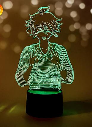 3d нічник "рантаро амамі" (волічне зображення)+ пульт дк + мережевий адаптер + батарейки (3ааа) 3dtoyslamp