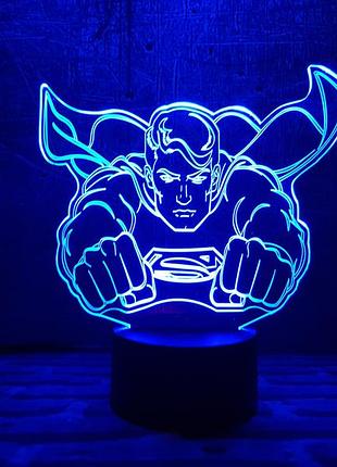 Змінна пластина для 3d нічника "супермен" 3dtoyslamp