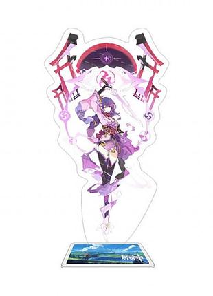 Акрилова фігурка genshin impact "сегун райден 3" 15 см 3dtoyslamp