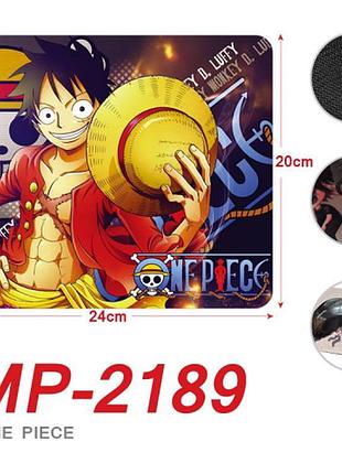 Коврик для мыши one piece "монки д. луффи" 20 х 24 см 3dtoyslamp