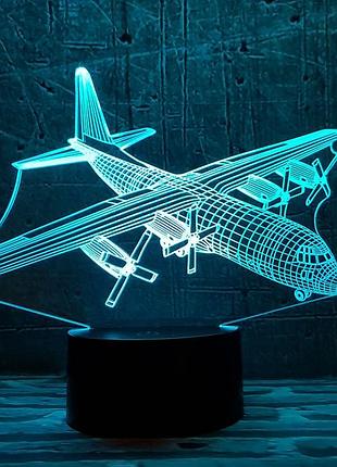 Сменная пластина для 3d светильников "самолет 4" 3dtoyslamp