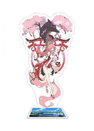 Акрилова фігурка genshin impact "чжун лі" 15 см 3dtoyslamp