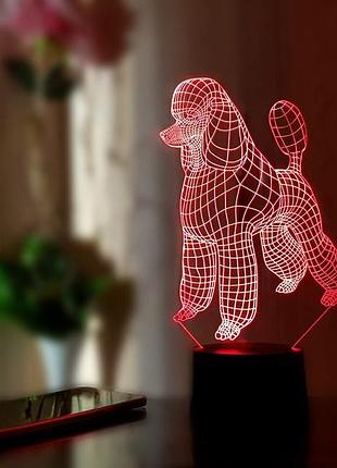 Сменная пластина для 3d светильников "пудель" 3dtoyslamp