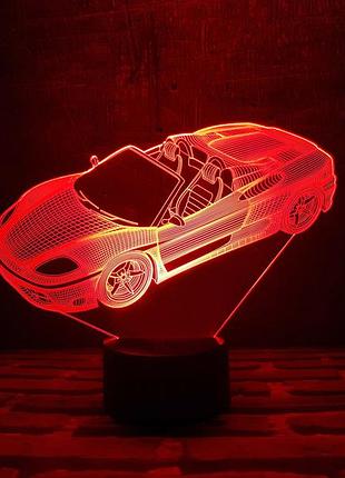 Сменная пластина для 3d светильников "автомобиль 3" 3dtoyslamp