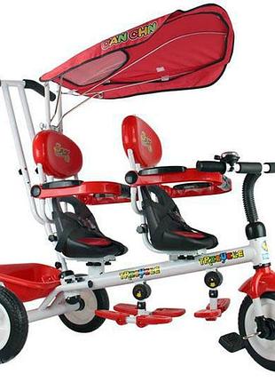 Трехколесный велосипед для двойни "супер трёшка"