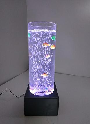 Бульбашкова колона світна для дитячої кімнати з рибками тр200м st-154