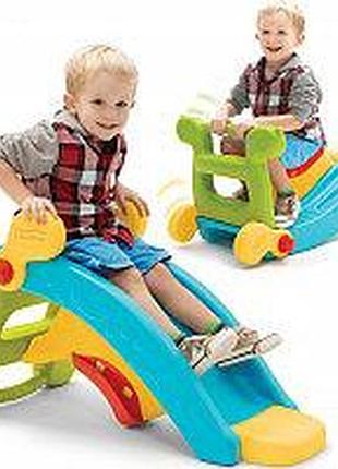 Игровой центр fisher price 2w1 - качели+горка сша (2024)