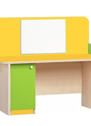 Стол логопедический с зеркалом и тумбочкой st-118