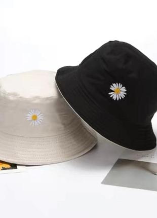 Классные двусторонние детские панамки ромашка 2-7 лет