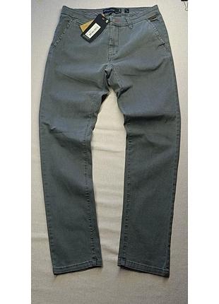 Штани indicode jeans чоловічі сірі текстуровані під джинс прямі 32/32