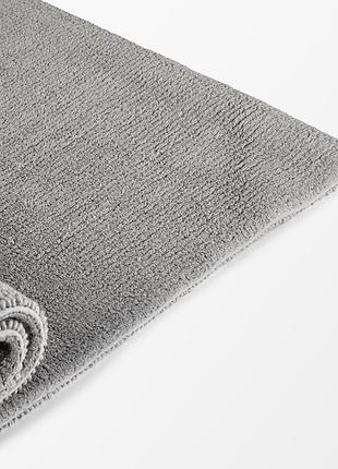 Килимок для ванни "гавань" 50х80 см, бавовна 2400 г/м2 (сірий)